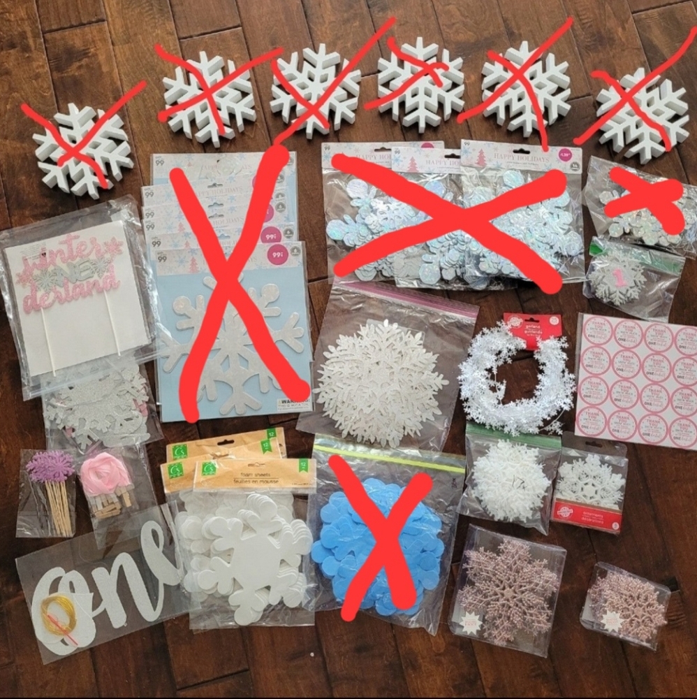 Party Decor for Girls "Winter Onederland"